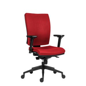 Kancelárska stolička GALA Plus SL červená BN14 + podrúčky AR