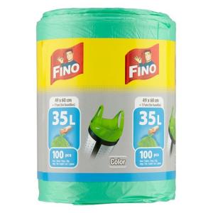 Vrecia zaväzovacie FINO Color 35 ℓ, 8 mic., 49 x 60 cm, zele