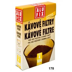 Kávové filtre Alufix veľkosť _4_ 100 kusov