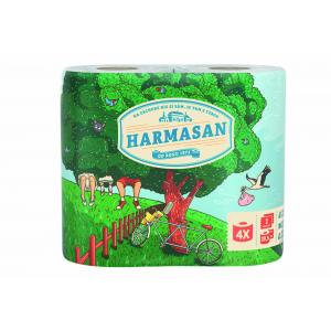 Toaletný papier 2-vrstvový HARMASAN biely 4 ks
