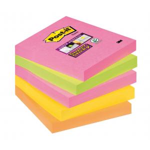 Bločky Post-it Super Sticky `Kapské Mesto` 76x76 neónové far