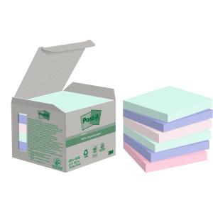 Bloček Post-it Super Sticky NATURE, pastelové farby, veľkosť