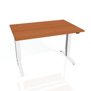 Pracovný stôl Motion, ZO, 3S, 120x61 - 128x80 cm, čerešňa/si