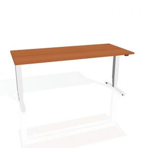 Pracovný stôl Motion, ZO, 3S, 180x61 - 128x80 cm, čerešňa/si
