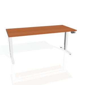 Pracovný stôl Motion, PO, 3S, 180x61 - 128x80 cm, čerešňa/si