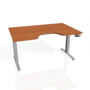 Pracovný stôl Motion Ergo, PO, 2S, 140x70,5-120,5x90 cm, čer