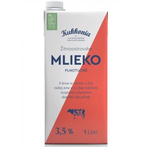 Trvanlivé mlieko Žitnoostrovské Kukkonia plnotučné 3,5% 1 ℓ