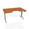 Pracovný stôl Motion Ergo, PO, 2S, 120x70,5-120,5x90 cm, čer