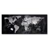 Sklenená tabuľa artverum 130x55cm mapa sveta