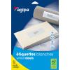 Etikety univerzálne na zakladače 60 x 190 mm Agipa A4 20 hár