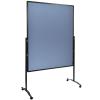 Moderačná tabuľa plstená 150x120 cm PREMIUM PLUS modrosivá 