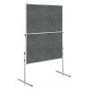 Moderačná tabuľa plstená 150x120 cm ECONOMY sivá 