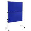 Moderačná tabuľa plstená 150x120 cm ECONOMY modrá 