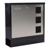 Poštová schránka Design Mailbox, nerez/čierna 
